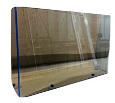 21" Universal boat windshield", 1/4" premium blue plexiglass, center console