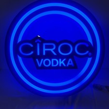 Ciroc Vodka Large Blue Neon Effect Sign Advertising Promotional Free Standing