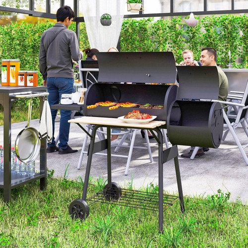 Trolley charcoal bbq barrel - bbq,
