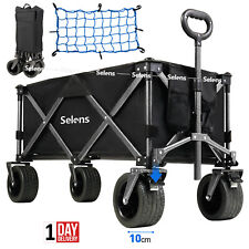 200KG Heavy Duty Folding Trolley Cart Foldable Large Wagon Festival Garden Beach