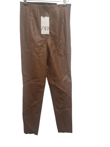 Zara brown faux leather - brown,