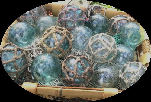 Japanese glass fishing floats - japanese,