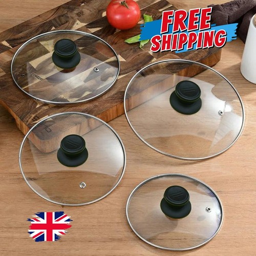 Tempered glass pan lid vented - lid,