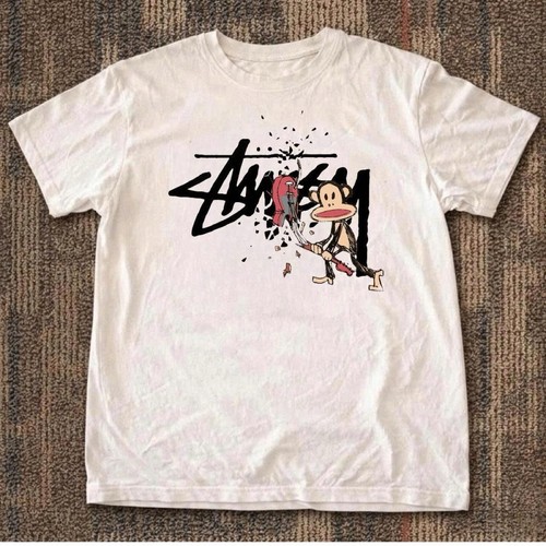Stussy white graphic - , tee