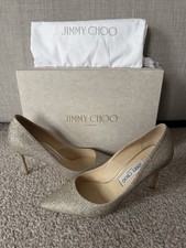 Jimmy Choo Platinum Ice Romy 85 size 38/5uk