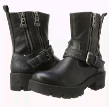 Mustang 1260-603-820 Biker Ankle Boots ~ Faux Leather ~ New (not boxed) ~ Size 8