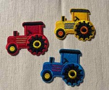 Set Of 3 Farm Tractors Iron On
