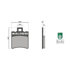 Brake pads Malossi for Aprilia