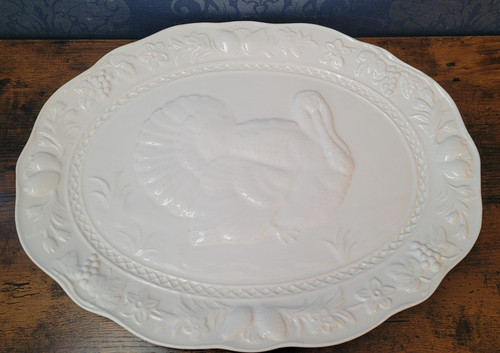 Large oval turkey meat platter - turkey,