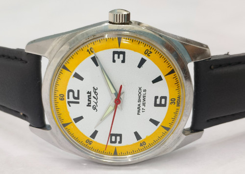 Vintage hmt pilot yellow - yellow, 17
