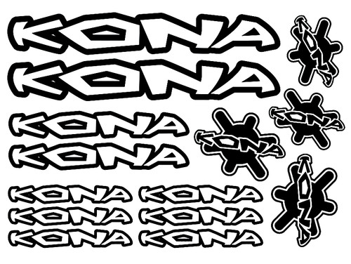 Kona bike stickers vinyl - kona,