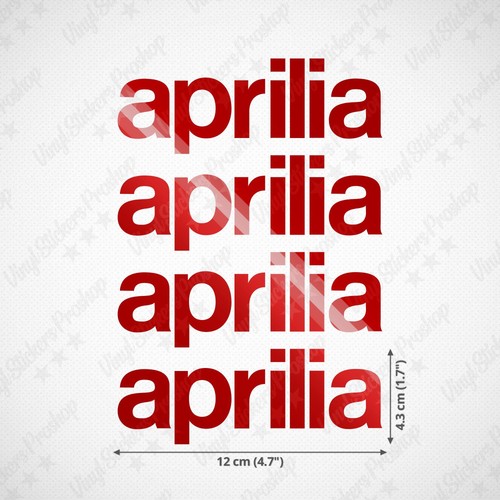 Aprilia stickers cm - 4,