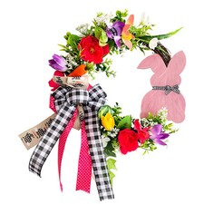 1 PCS Easter Wreath for Front Door Spring Door Wall Window Decor Easter9941