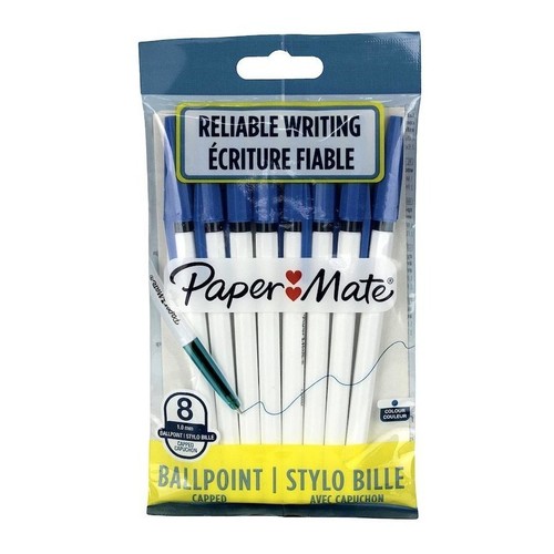 Paper mate ballpoint pens blue - paper,