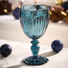 Ribbed Wine Glass Christmas