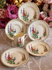 Crown Staffordshire HOLLYHOCKS