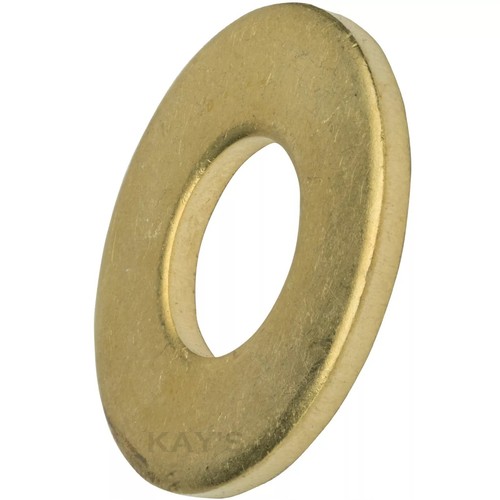 Brass washers flat - flat, thick