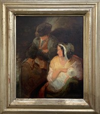 Victorian Genre Oil Portrait