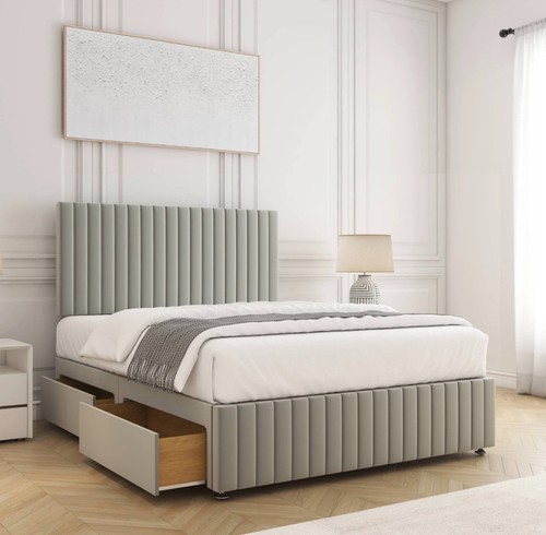 Plush divan bed - plush, with
