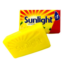 Sunlight Laundry Bar Real Lemon Fragrance Detergent Clothes Dress Washing Soap