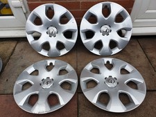 Set of Genuine Vauxhall 16" Wheel Trims Hub Caps x4 Zafira B Astra J Meriva B
