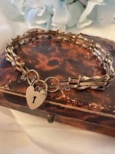 Vintage 9ct Gold Gate Bracelet