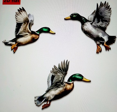 Flying ducks rustic - 2d,