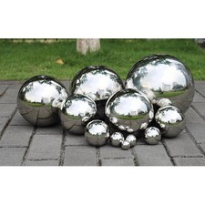 Globe Gazing Balls Stainless Steel Chrome Hollow Gazing Ball Garden Reflective