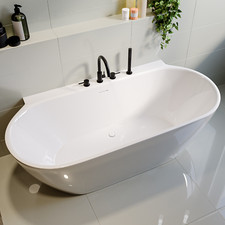 Freestanding Double Ended Back to Wall Bath 1700 x 800mm - Alto ALTO1700
