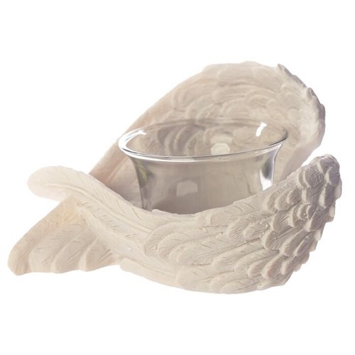 Resin angel wings - resin, tea