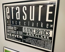 Original Erasure gig poster