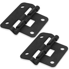 2 Pack of Black 2 Piece Lift Off Hinges for PA/DJ Gear