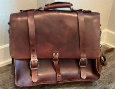 Brown Leather Large Shoulder
