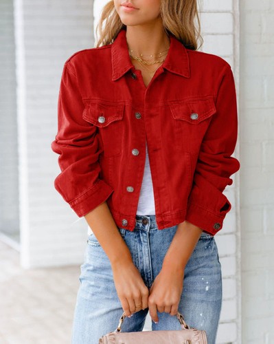 Women cropped denim - women's,
