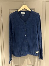 Odd Molly Navy Blue Organic Cotton Cardigan Size 4 UK16