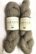 2 Skeins WEST YORKSHIRE SPINNERS Jacob Wool Aran Fleece Yarn Light & Medium Gray