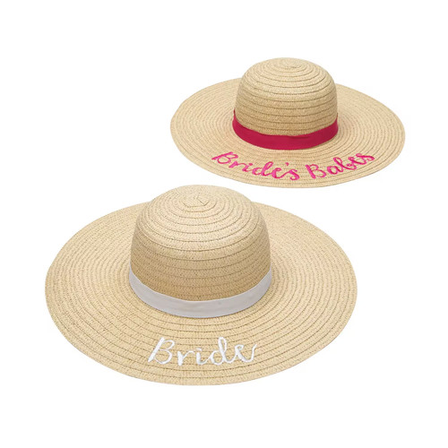 Bridal party sun - hats, 6