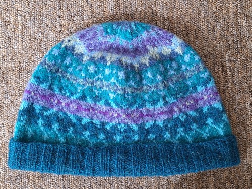 Hand knitted shetland - knitted, wool