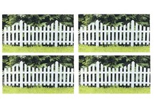 4 White Picket Fence Wood