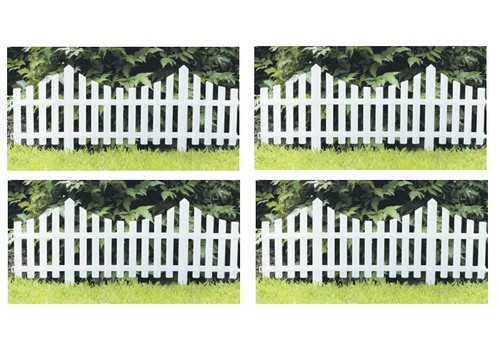 White picket fence wood - 4,
