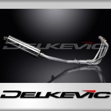 SUZUKI GSF600 BANDIT 95-05 FULL EXHAUST SYSTEM 450mm STAINLESS OVAL SILENCER