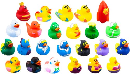 Assorted novelty rubber ducks - assorted,