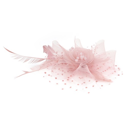 Elegant nude fascinator - nude,