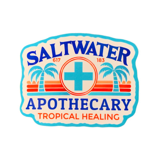 Saltwater apothecary sticker - saltwater,