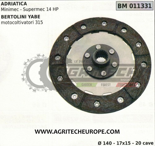 Clutch disc cultivator - disc,