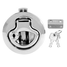 Marine Hatch Lock Locker Boat Embedded Flush Pull Hatch Slam Latch With Keys