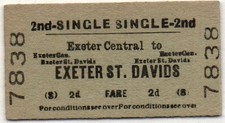 BTC(S) Railway Ticket Exeter