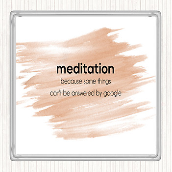 Watercolour meditation quote - watercolour,