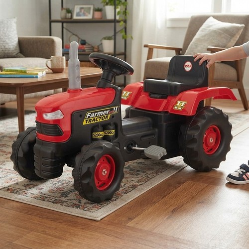 Durable red kid pedal - red,