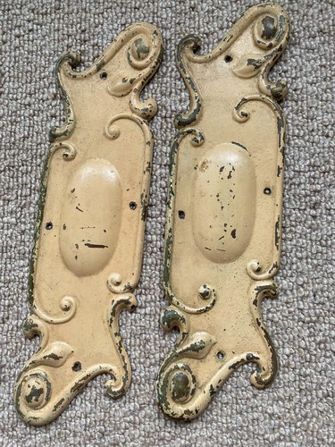 Brass finger plate push door - brass,